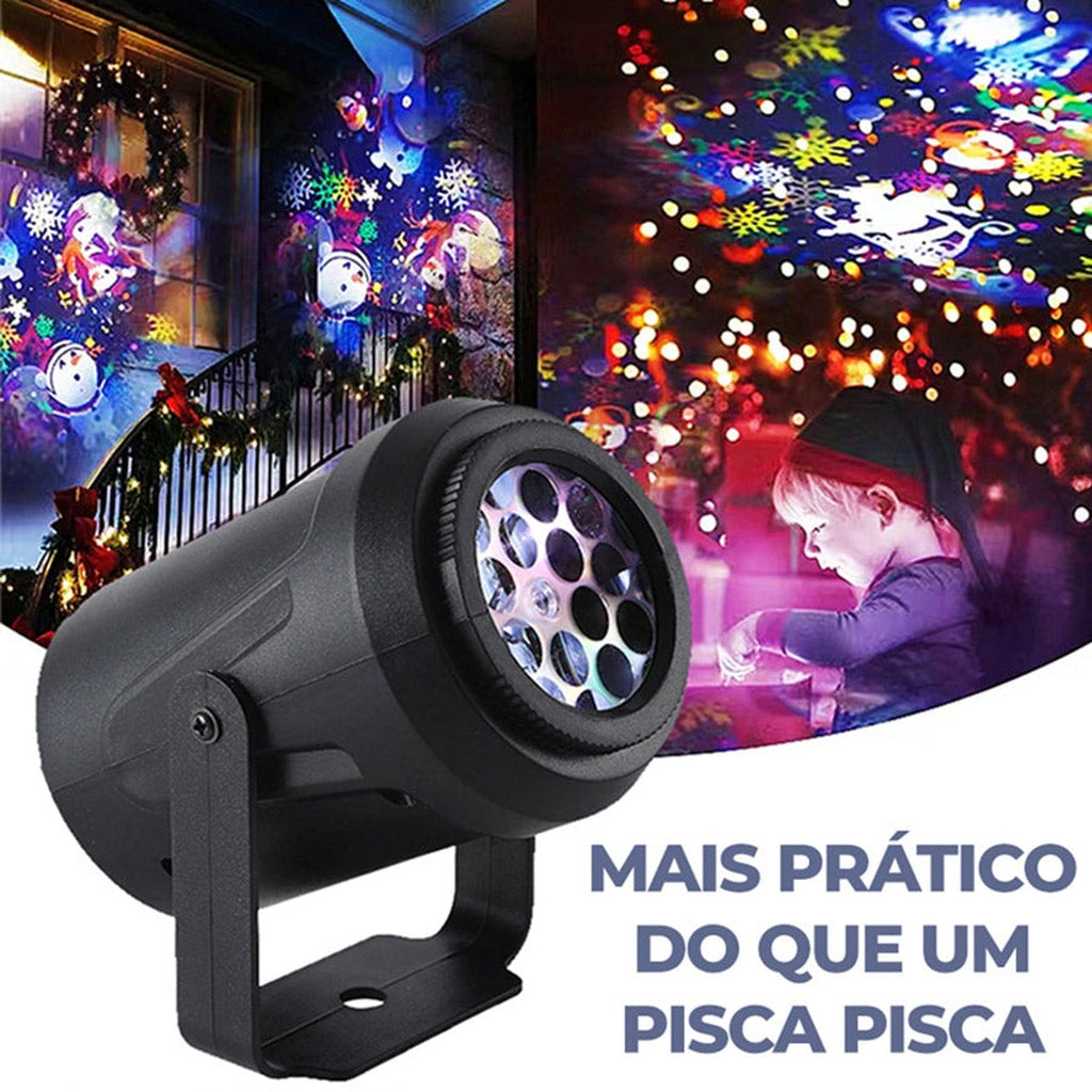 Projetor Led Natalino Impermeável para Decoração